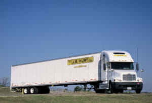 J.B. Hunt company truck