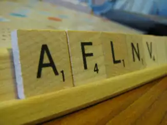 Scrabble letters