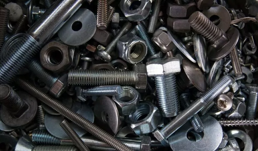 Assortment of nuts and bolts