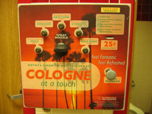 Cologne dispenser