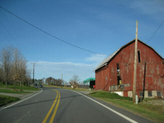 Barn on the side of a Pennsylvania road