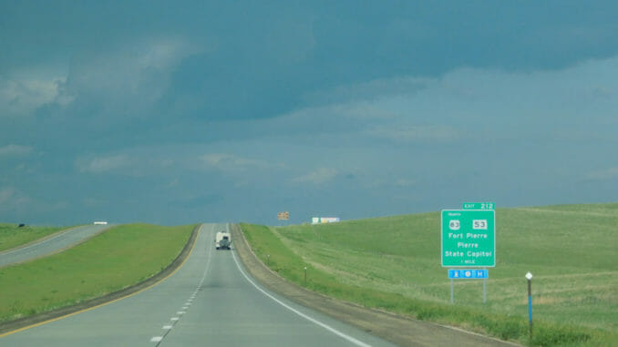 Road through South Dakota