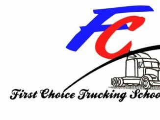 First Choice Trucking School Logo With Truck