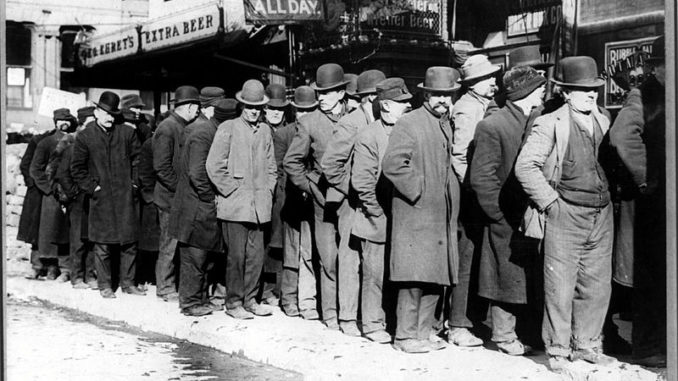 Great Depression bread line