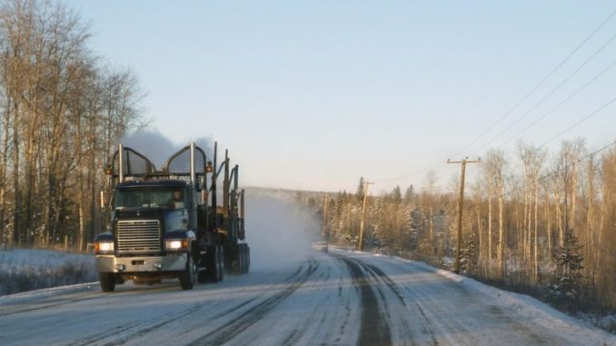 truck in winter
